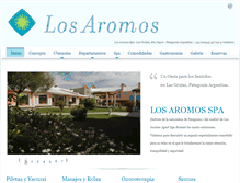 Tablet Screenshot of losaromos-spa.com.ar